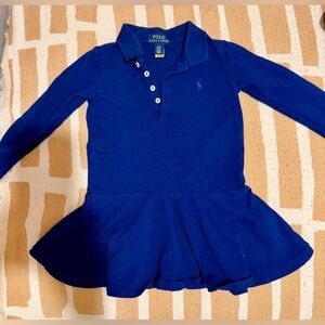 Polo by Ralph Lauren toddler Blue Long Sleeve Dress size 2T